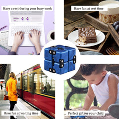 Little Golden Elephant infinity cube sturdy links endure constant flips and folds.