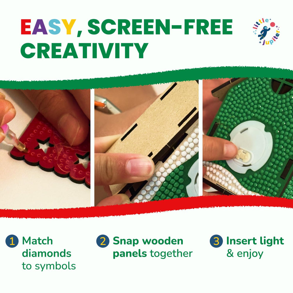 Little Jupiter Christmas craft gift pack offers a delightful indoor activity for kids.