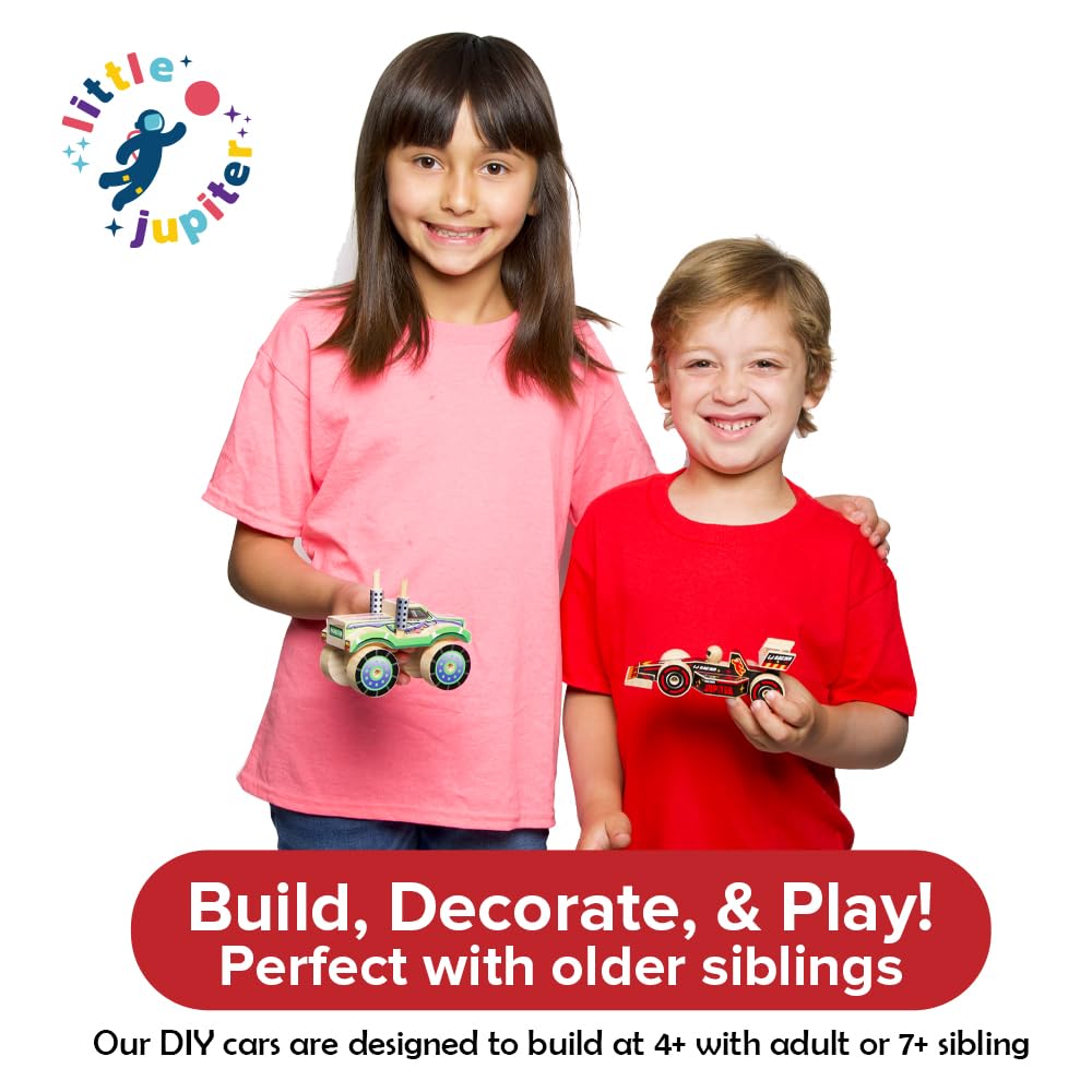 Little Jupiter closed-wheel car assembly kit encourages problem-solving through play