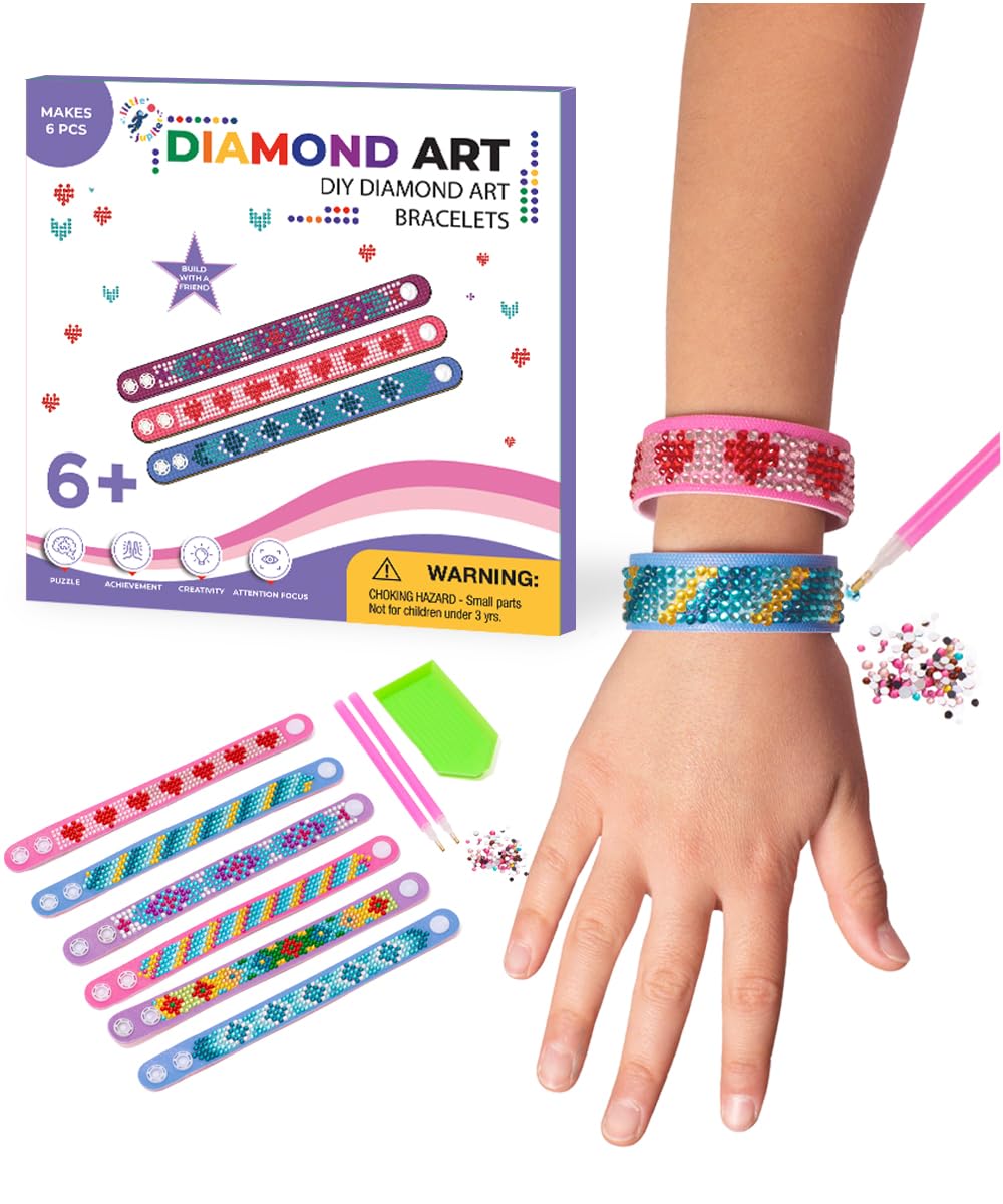 Little Jupiter Diamond Art Bracelet Kit design 01 shows a colorful bracelet pattern for creative play.