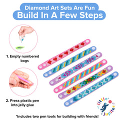 Little Jupiter Diamond Art Bracelet Kit design 03 highlights six options for varied crafts.