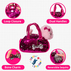 Little Jupiter dogbone charm to accessorize the pet plush set.