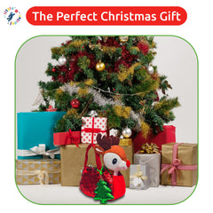 Little Jupiter gift-ready plush reindeer makes festive playtime memorable.