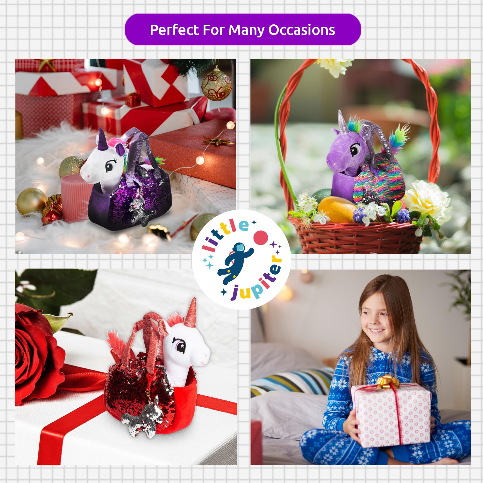 Little Jupiter gift-ready unicorn set makes a perfect present for girls ages 4–7.