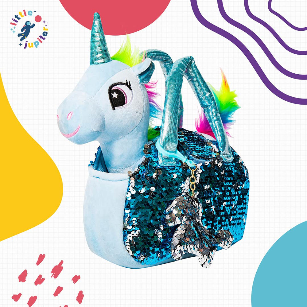 Little Jupiter gift-ready unicorn set ideal for birthdays and celebrations.