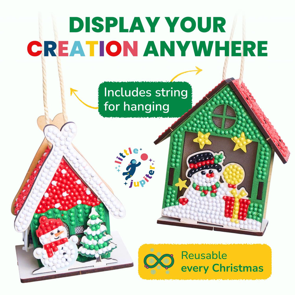 Little Jupiter LED light battery included enables instant illumination during crafts.