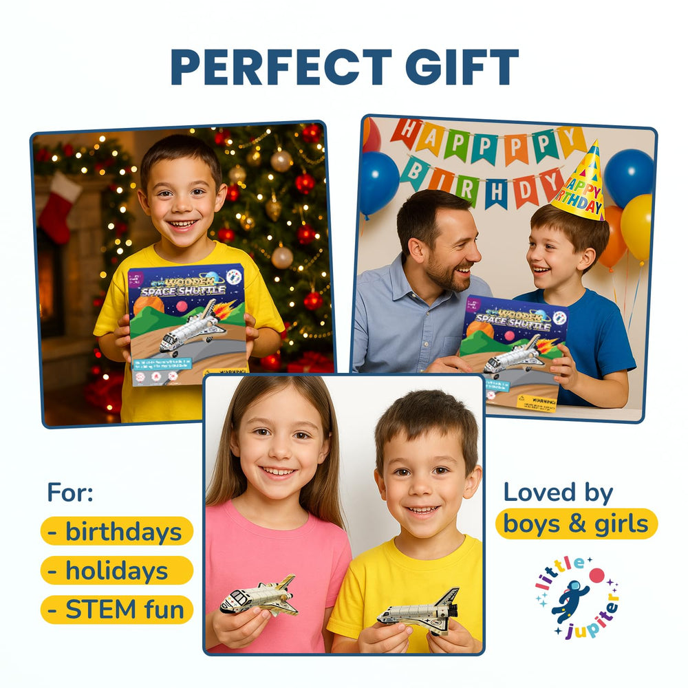 Little Jupiter space shuttle gift packaging suitable for birthdays and holidays
