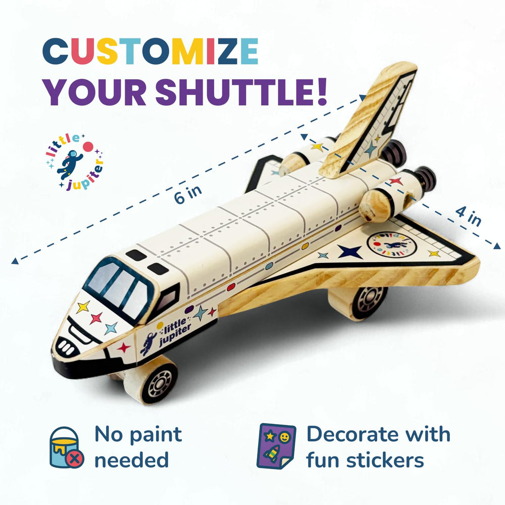 Little Jupiter space shuttle sticker design for customization