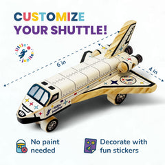 Little Jupiter space shuttle sticker design for customization