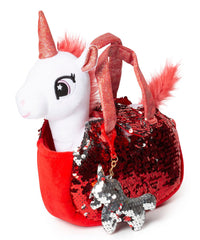 Little Jupiter unicorn plush toy offers soft cuddling for bedtime and imaginative play.