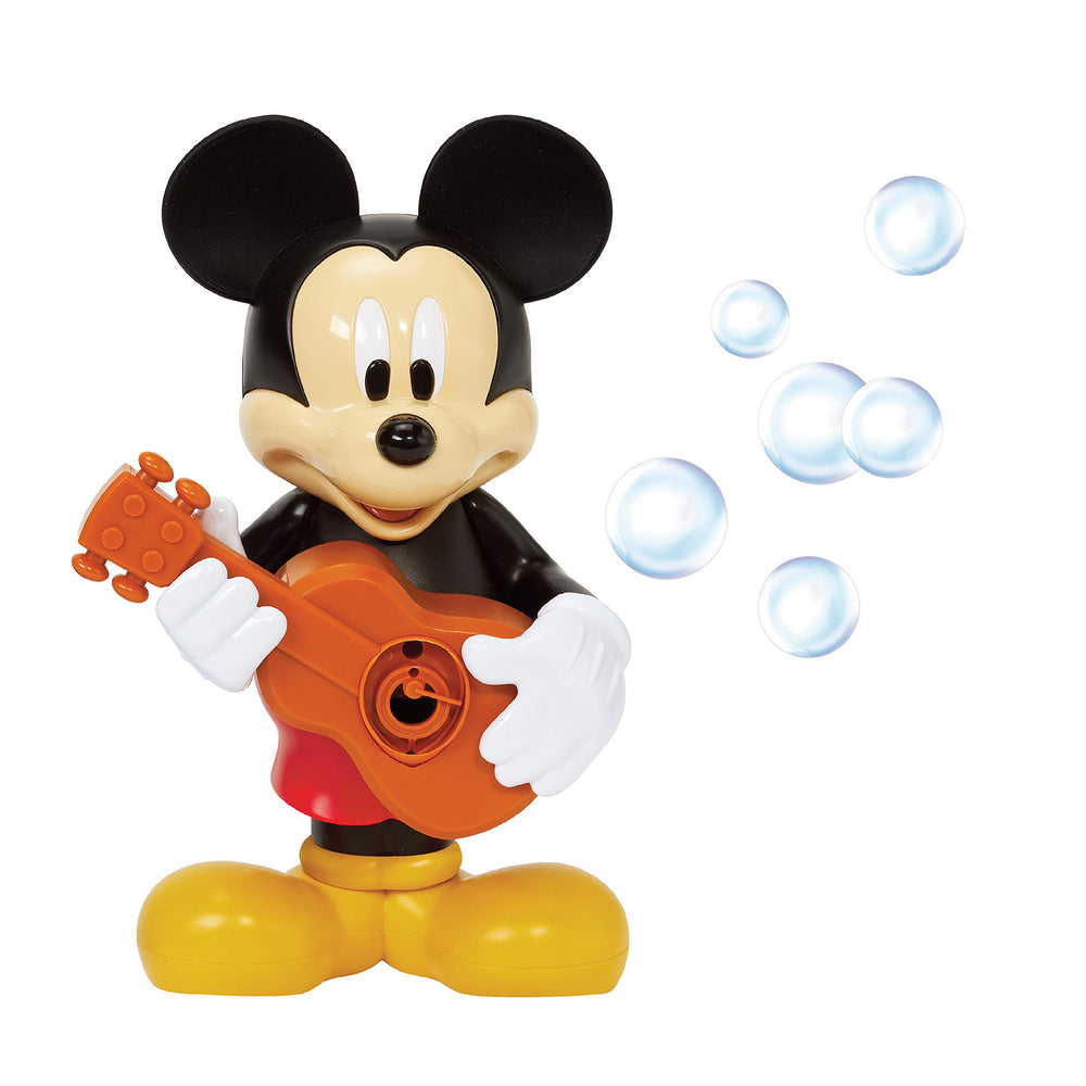 Little Kids Disney Mickey Mouse Action Bubble Blower with colorful bubbles for outdoor fun