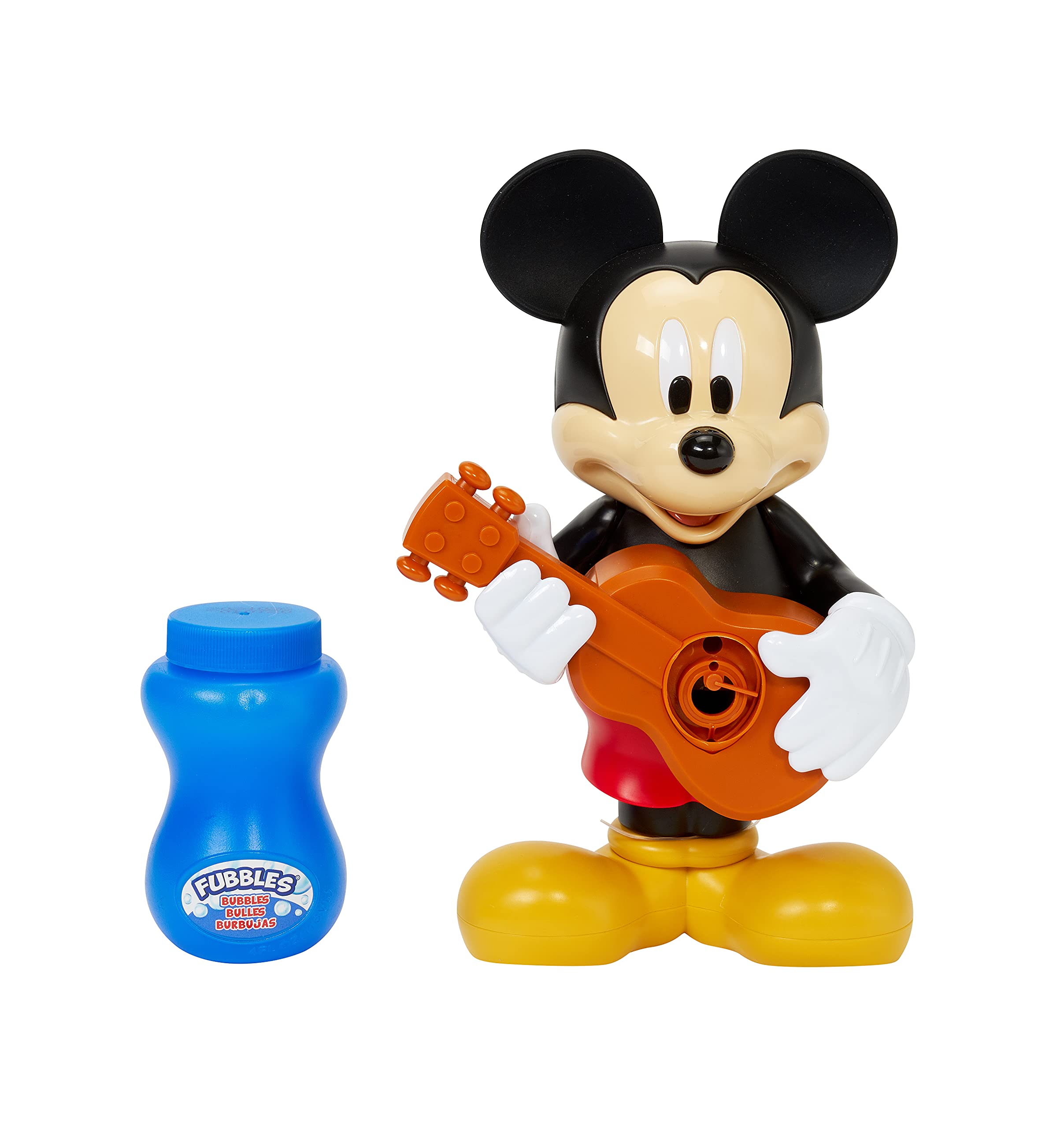 Easy on off button lets kids start bubbles themselves