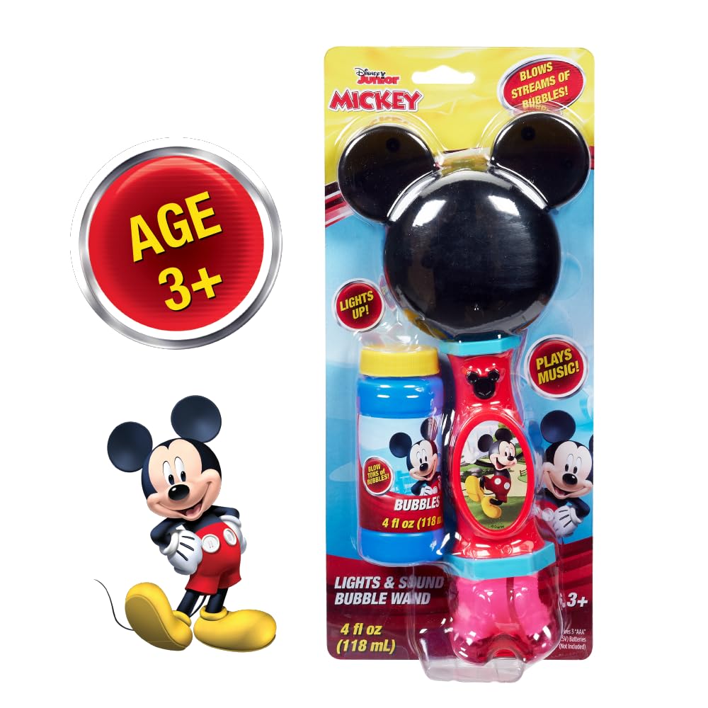 Mickey Mouse bubble wand packaged for gifting or storage.