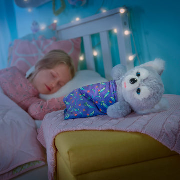 Soft fabric closeup emphasizes cuddly texture for gentle hugs.