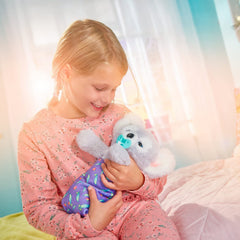 Koala shown with pacifier highlights the kit’s comforting bedtime setup.