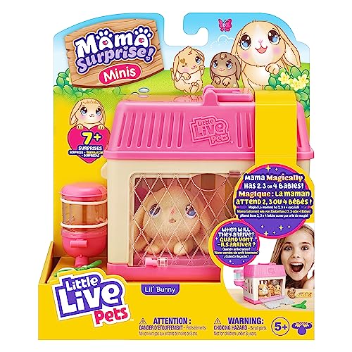Little Live Pets Mama Surprise Bunny inside their themed house ready to reveal babies.