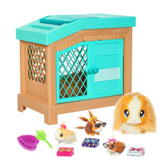 Little Live Pets Mama Surprise Guinea Pig hutch display, inviting imaginative play and nurturing moments.