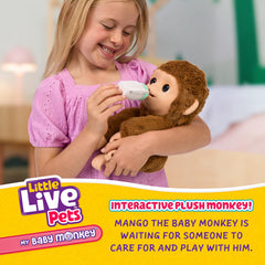 Mango responds to tickling with giggles, inviting interactive bonding during playtime.