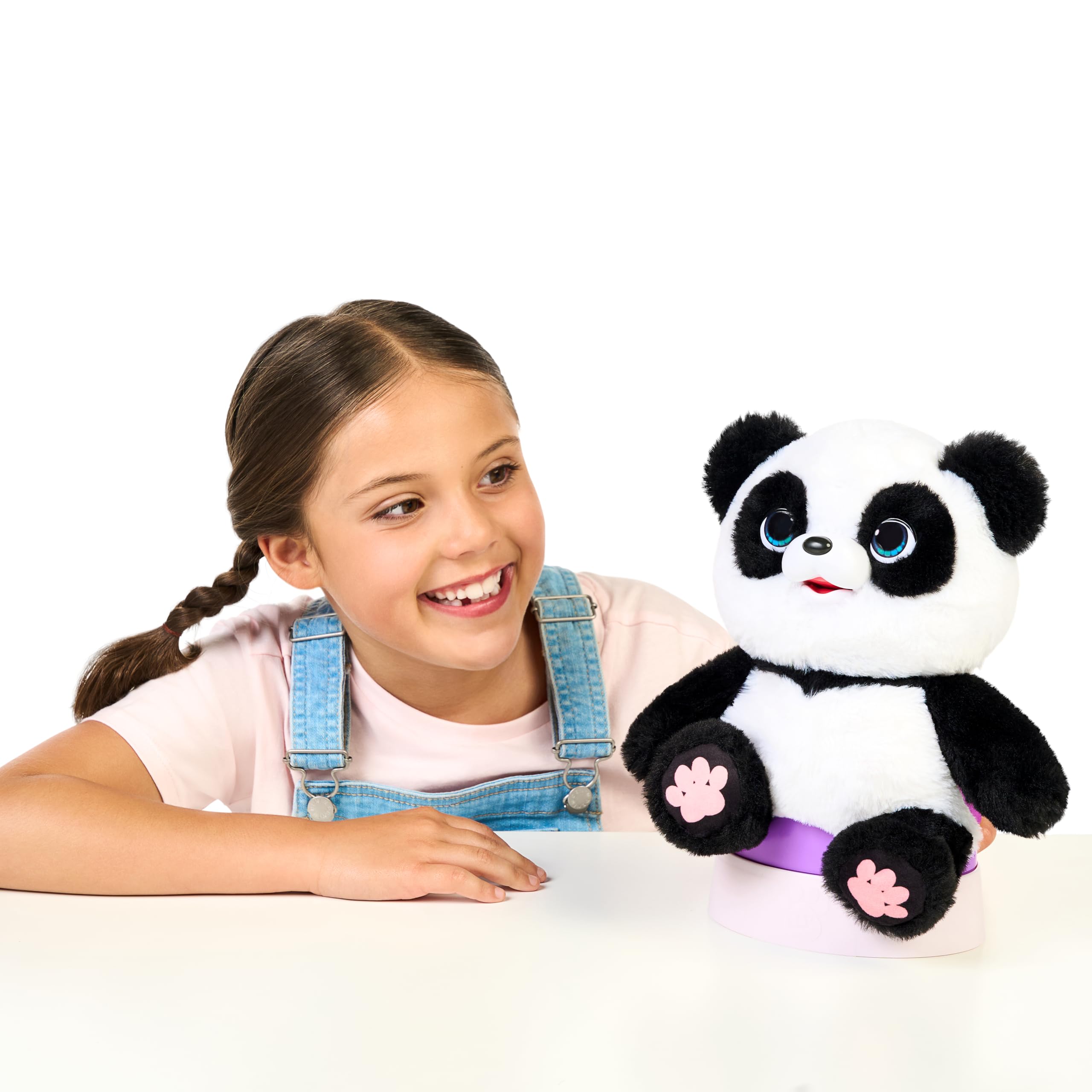 Little Live Pets ChuChu tummy tickle prompts giggles and engagement.
