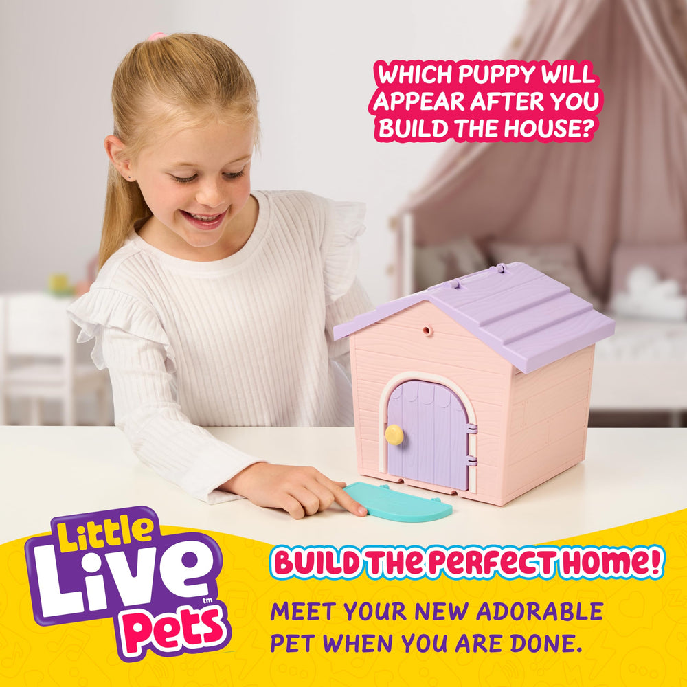 Little Live Pets Puppys inside kennel surprise reveal encourages curious unboxing and storytelling