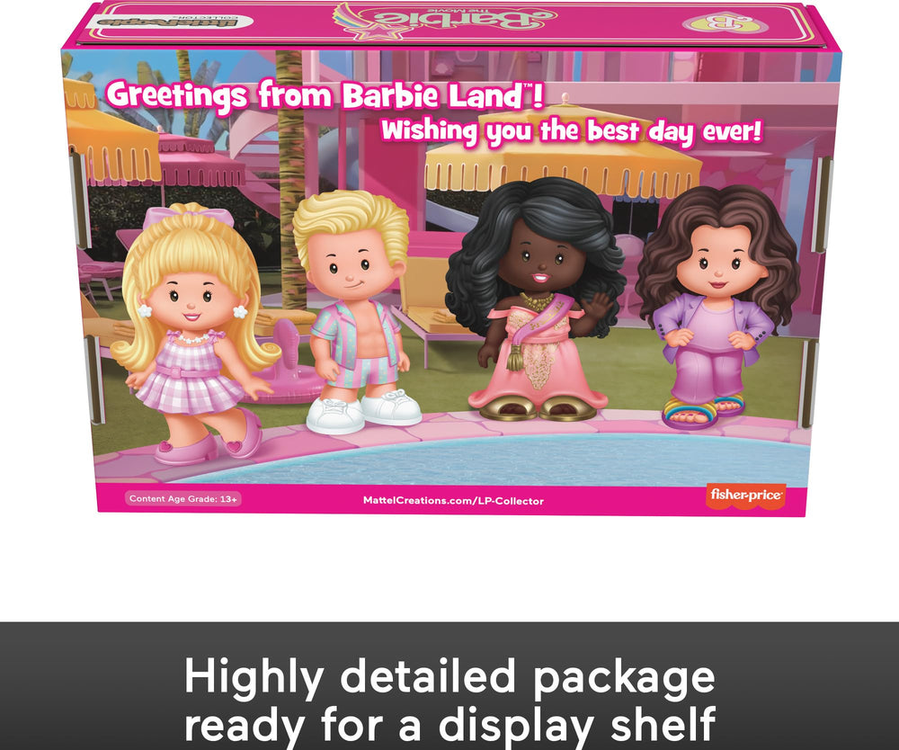 Four-figure Little People COLLECTOR Barbie movie set on display