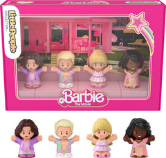 Barbie in gingham dress figure from Little People COLLECTOR, ready for display