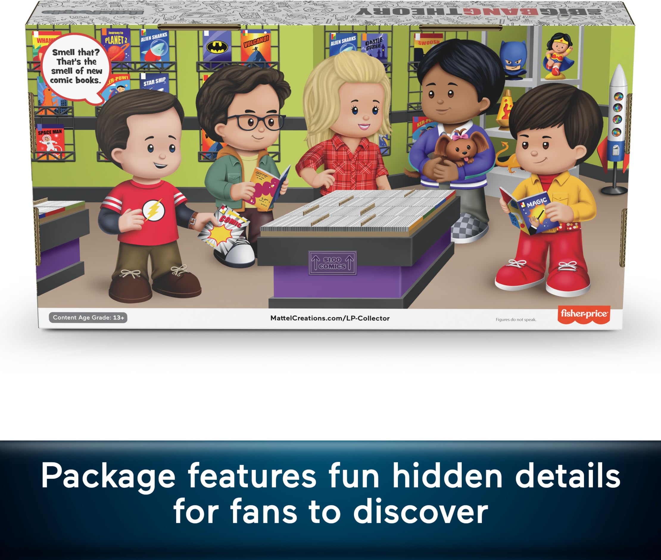 Little People Collector The Big Bang Theory Raj Koothrappali figure ready for shelf display
