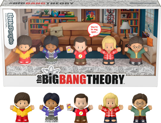Little People Collector The Big Bang Theory Sheldon figure standing with comic book for display
