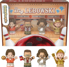 Little People Collector Big Lebowski Dude with drink on display shelf for fans
