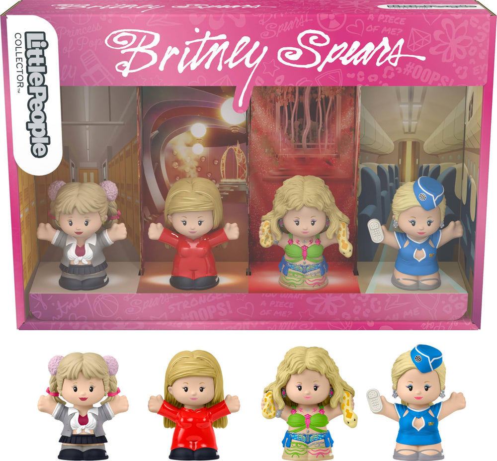 Little People Collector Britney Spears schoolgirl figure for shelf display