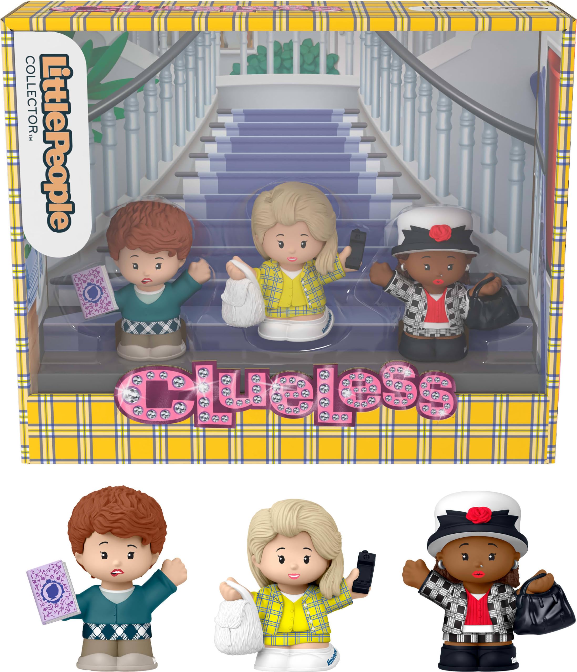 Little People Collector Cher Horowitz figure in Clueless set, vivid details for display and gifting.