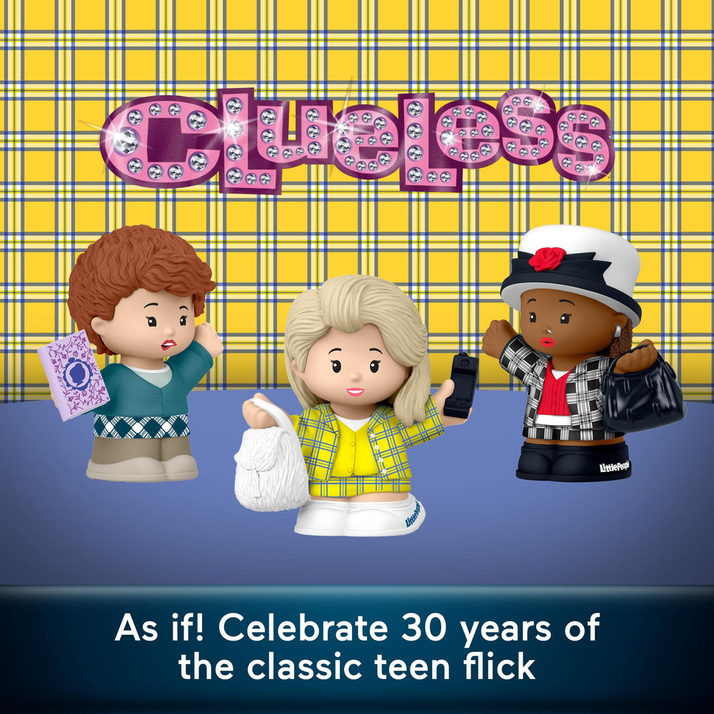 Little People Collector Dionne Davenport figure, iconic plaid look ideal for shelf decor.