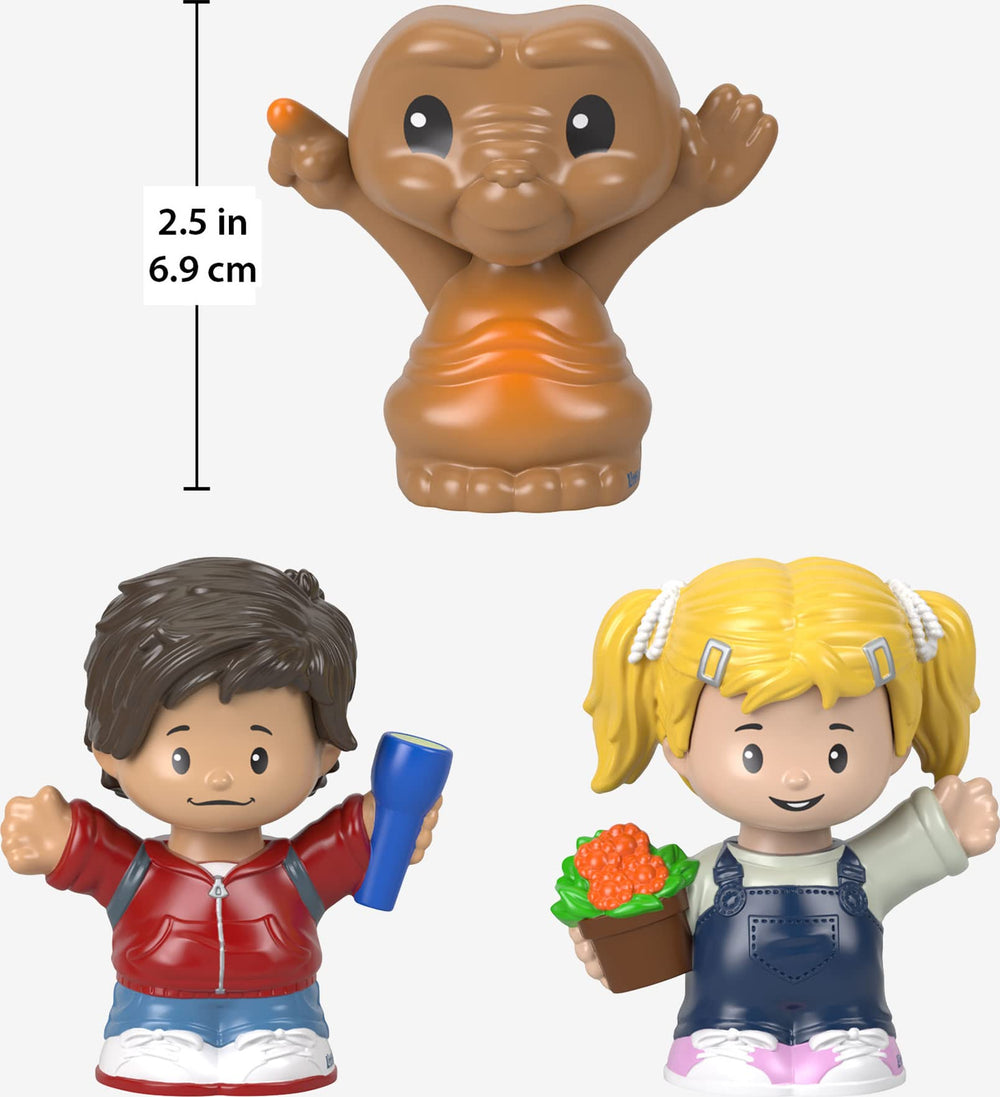 Three-character ET set featuring E.T., Elliott, and Gertie for nostalgic gifting