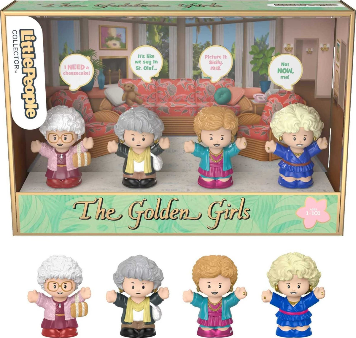 Little People Collector Golden Girls set in display packaging for collectors.