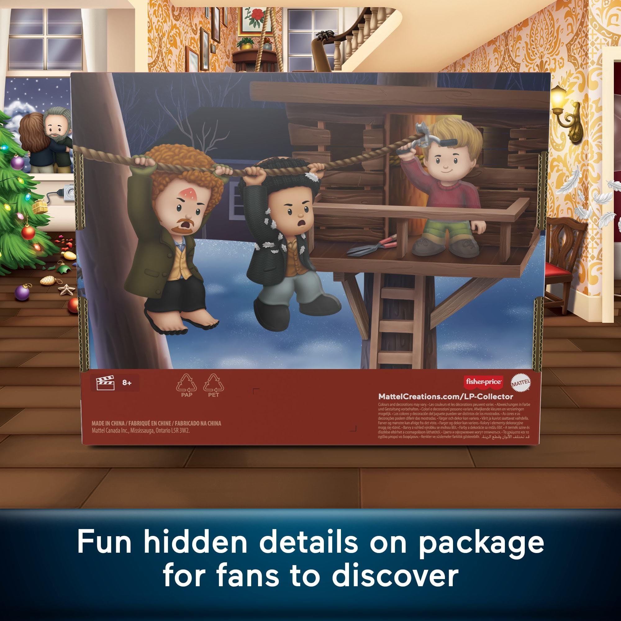 Little People Collector Home Alone display packaging highlights the window box presentation.