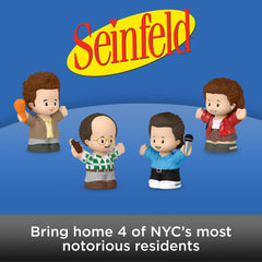 Little People Collector Seinfeld Kramer figure with chicken leg for display.