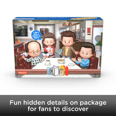 Little People Collector Seinfeld packaging artwork on display-ready gift set.