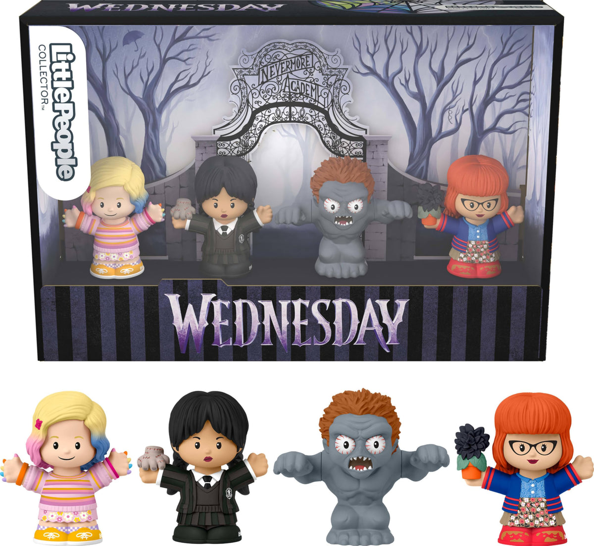 Little People COLLECTOR Wednesday Addams figure for display and collection.