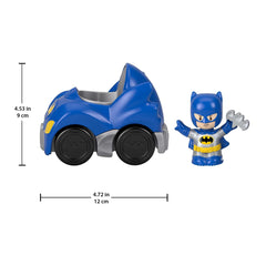 Storytelling time scene with Little People DC Super Friends toys