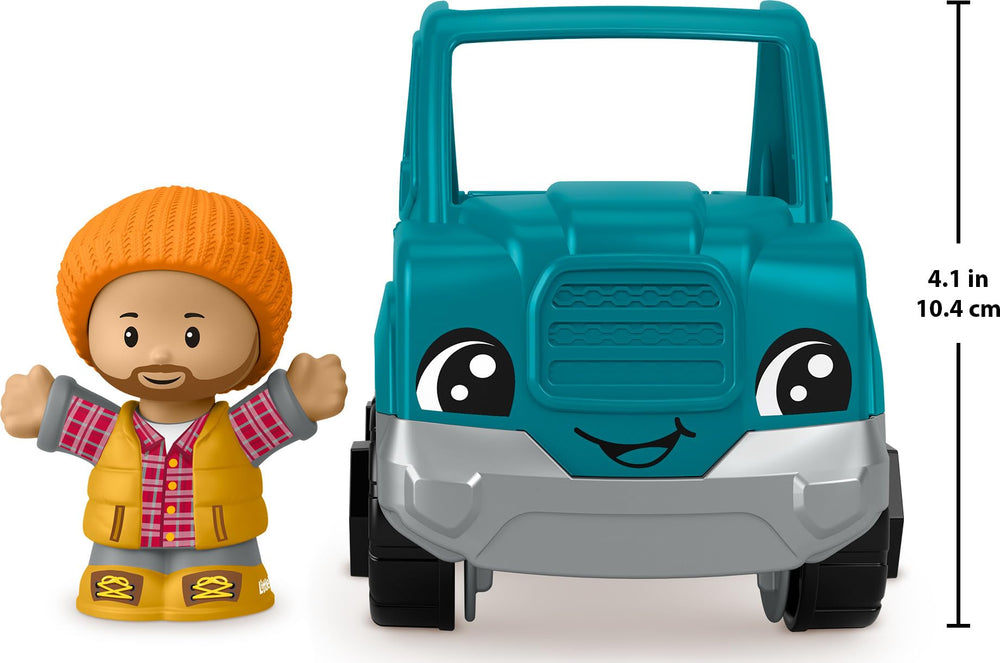 Little People Pick-up Truck rear view—sturdy design for rolling adventures.