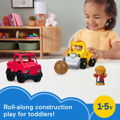 Little People bulldozer with loader action sparks loading and unloading imaginative tasks