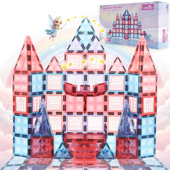 Little Pi 104pcs Frozen Princess Castle tiles for imaginative building and STEM fun.