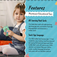 Little Signs Collection ASL flash card is ideal for classroom or therapy sessions.