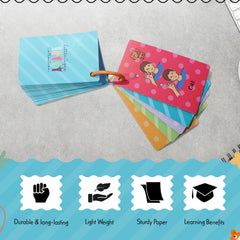 Little Signs Collection ASL flash card pairs a sign with an apple image to aid associations.