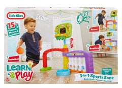 Little Tikes 3-in-1 Sports Zone family-friendly activity encourages cooperative play.