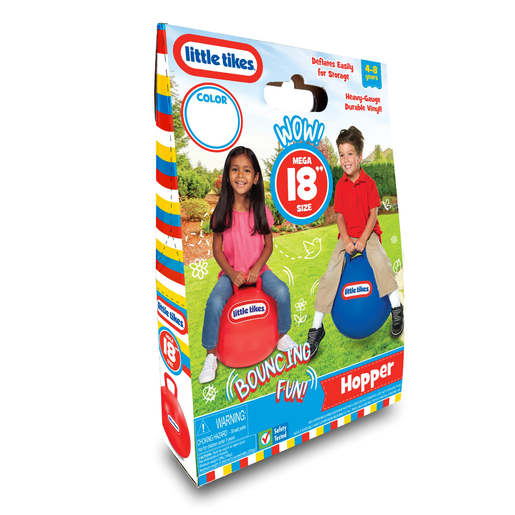 Child in action using the hopper ball for active bouncing and coordination.