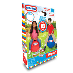 Child in action using the hopper ball for active bouncing and coordination.