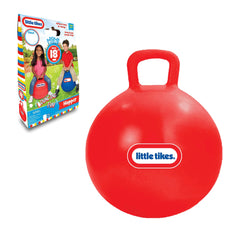 Lightweight hopper ball with recessed valve for easy reinflation and use.