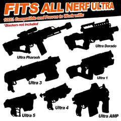 Back-of-pack design highlights quick loading and longer Nerf battles