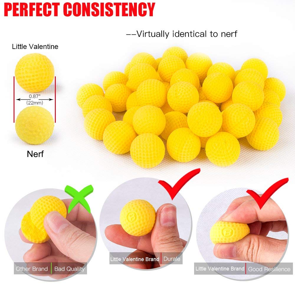 Little Valentine precision-tested ammo underlines reliable performance for Nerf Rival play.
